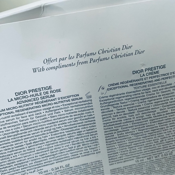 DIOR Beaute CD logo Cosmetic Makeup Pouch (White) - Picture 9 of 9